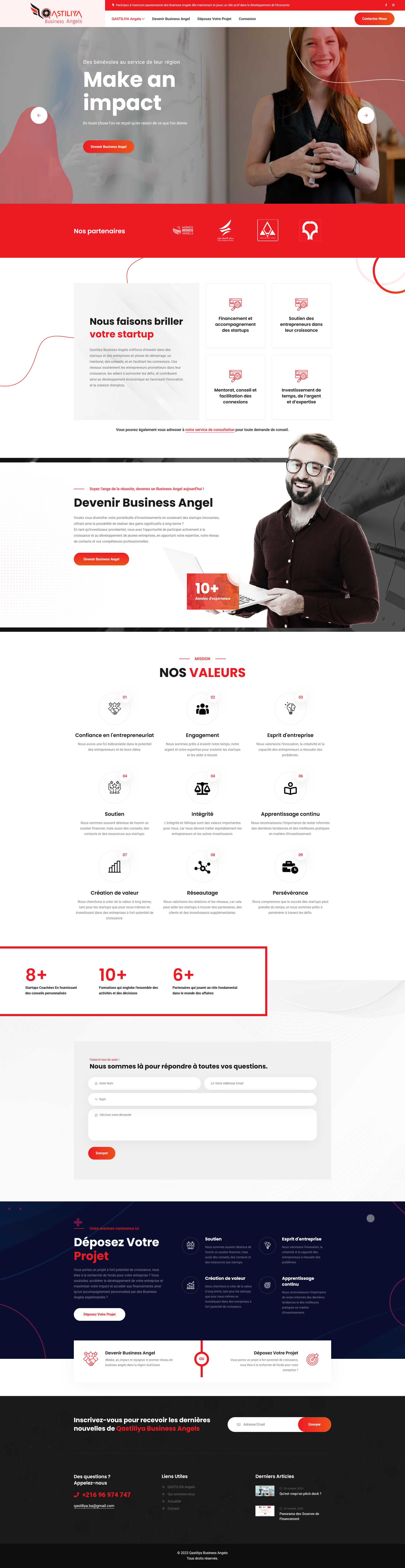 Qastiliya business angels website
